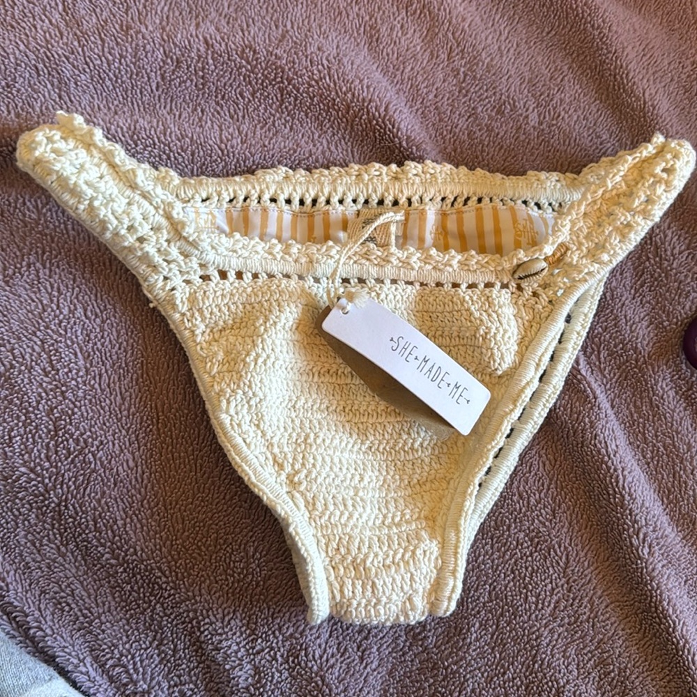 She Made Me Crochet Bikini Bottoms - NWT